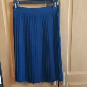 American Apparel Dark Blue Pleated Skirt XS